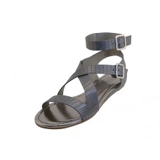 W5601L-G - Wholesale Women's "EasyUSA" Ankle Height Cross Strap Sandals ( *Gray Color )